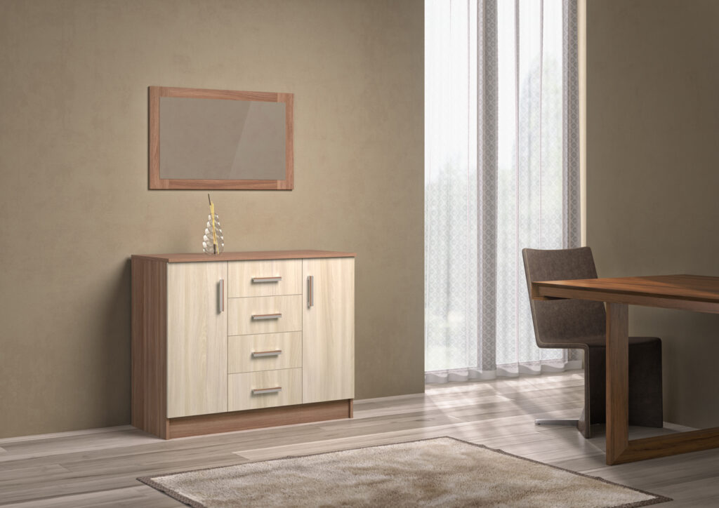 Комод К1000-2Д ЯСЕНЬ ШИМО №2