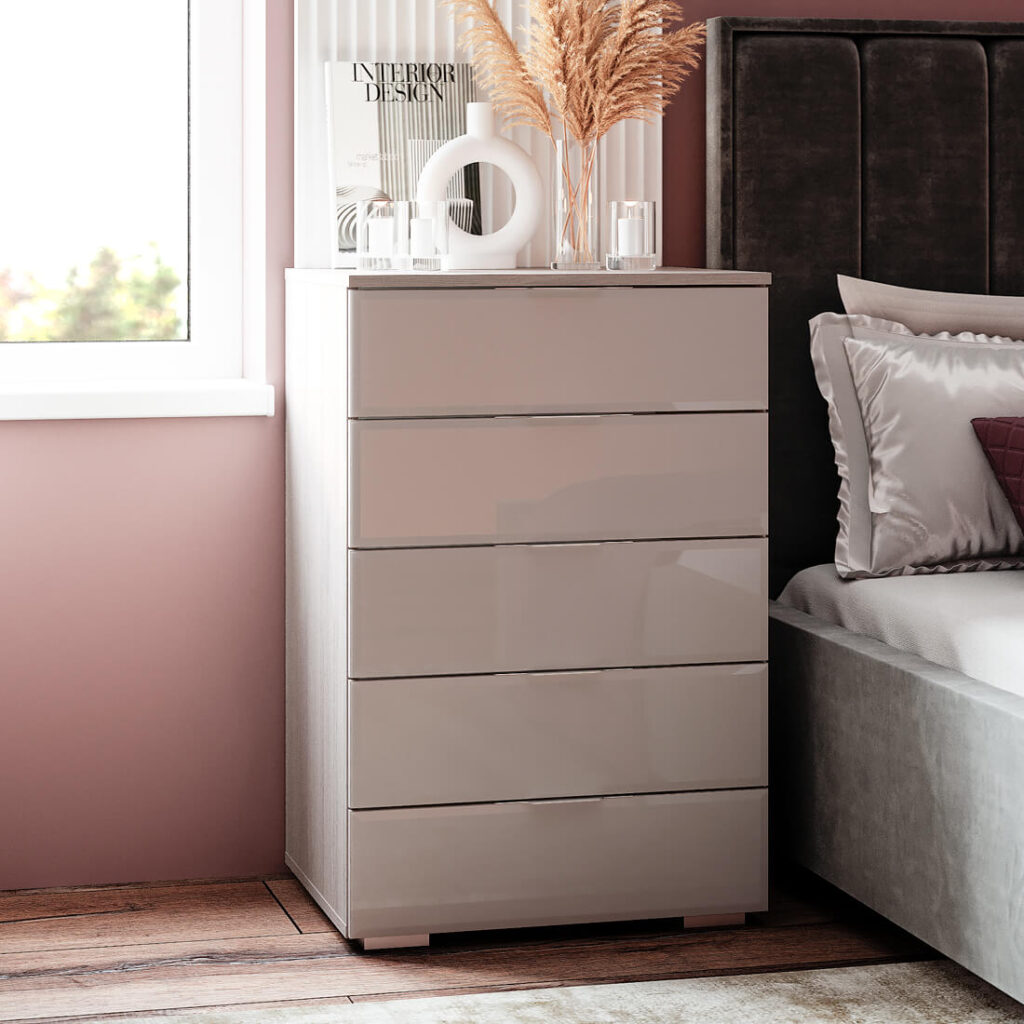 АЛЕКСА комод ясень белый №2