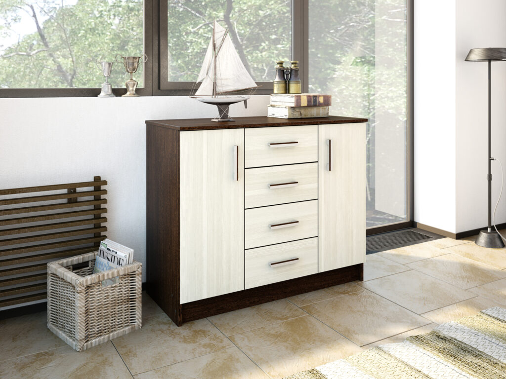 Комод К1000-2Д ВЕНГЕ/ЛОРЕДО №2