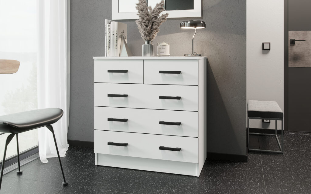 Комод К800-3/2 БЕЛЫЙ ГЛАДКИЙ №2