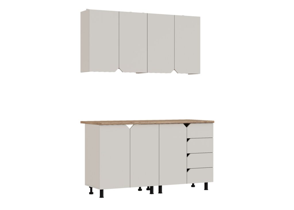 ЛАРИО Кухня 1.5м Кашемир