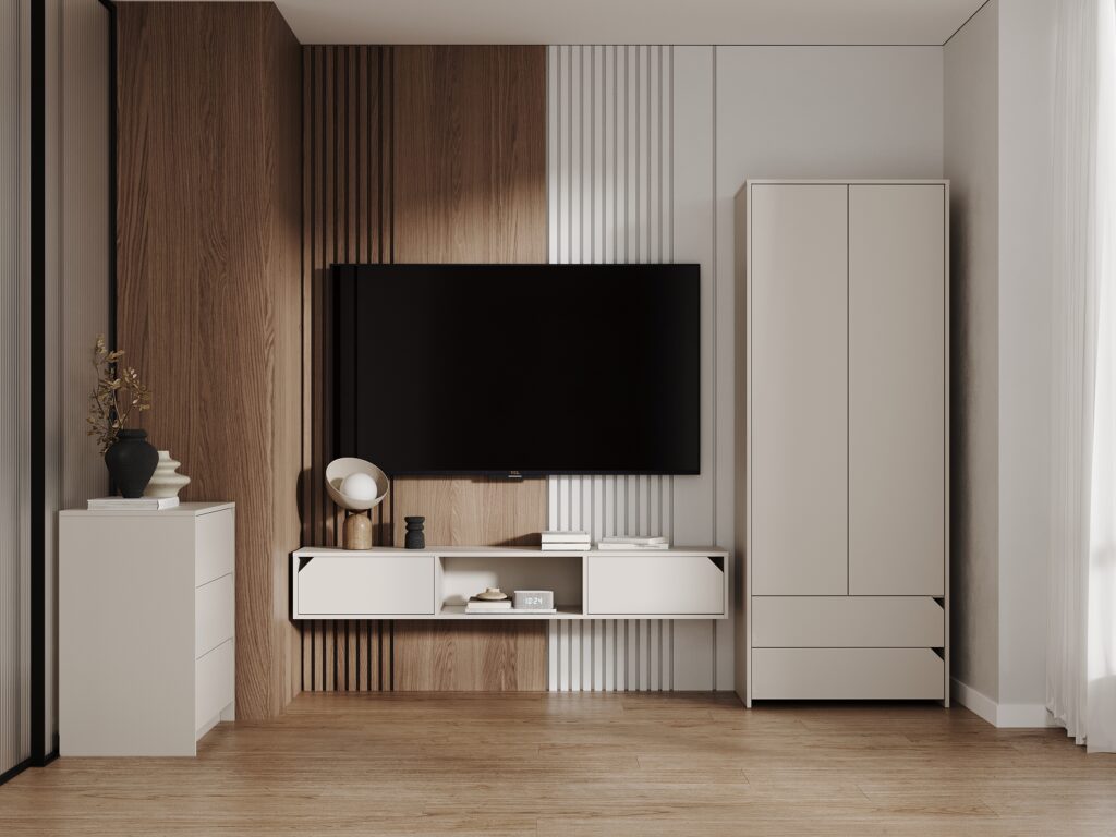 ЛАРИО Шкаф ШК-001 (2-ств.,2ящ.) Кашемир №5