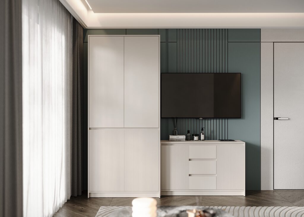 МИРЕН Шкаф ШК-002 Кашемир  / матовая Моно керамика №6