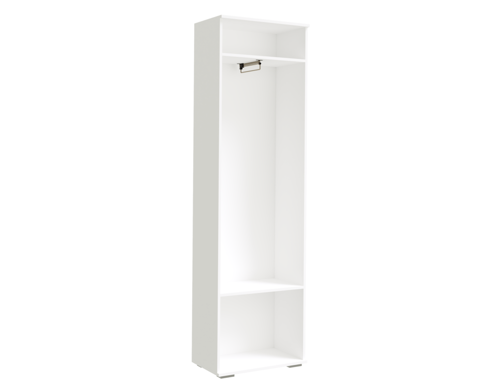 НИКА Прихожая ШП600 Шкаф платяной БЕЛЫЙ ГЛАДКИЙ №2