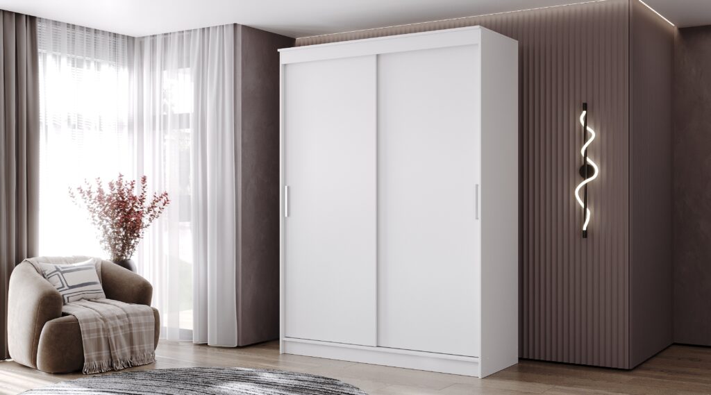 Шкаф-купе «Гранд» 1,6 м Белый ЛДСП №3