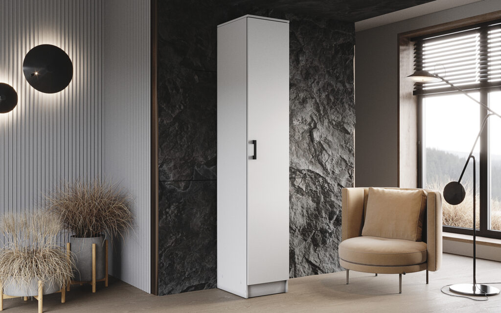 СОЛО Шкаф БЕЛЫЙ ГЛАДКИЙ №2