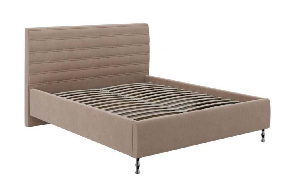 Кровать ФАБИАНА 1,6 /металлокаркас/ВАРИАНТ 1 (бежевый) №2