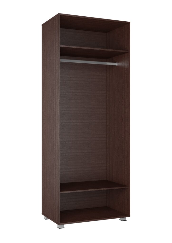 МОНИКА  Шкаф со штангой Венге /глянцевая Белый №2