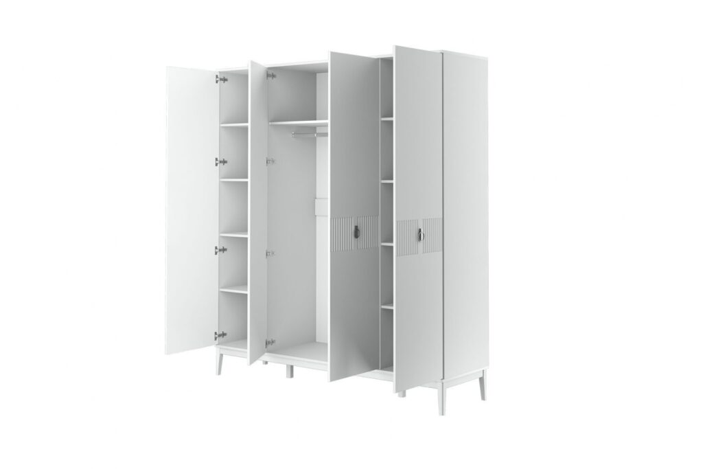 ФАРГО Белый ЛАК, Шкаф для одежды ШР-4 №2