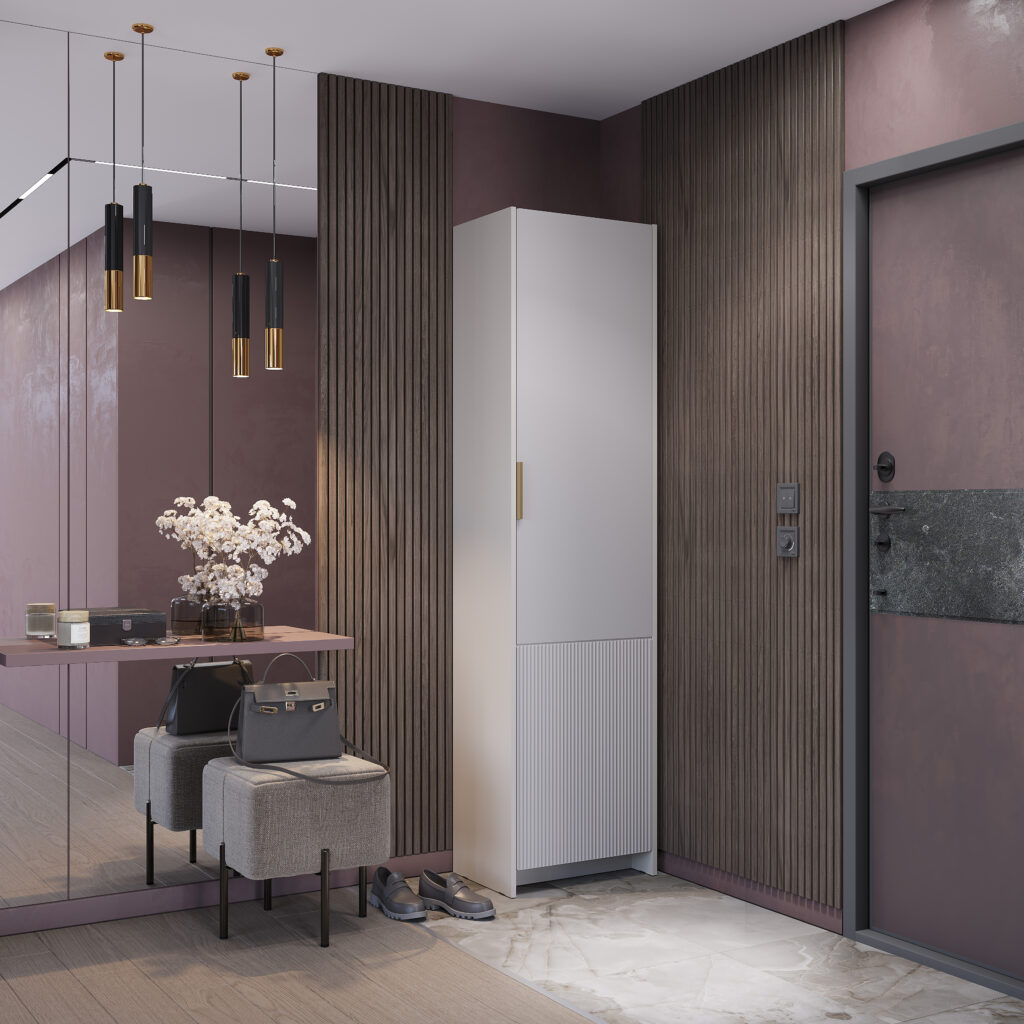 ПАНДОРА Пенал  ПН-01 522х2000х354 Дуб смоки №2