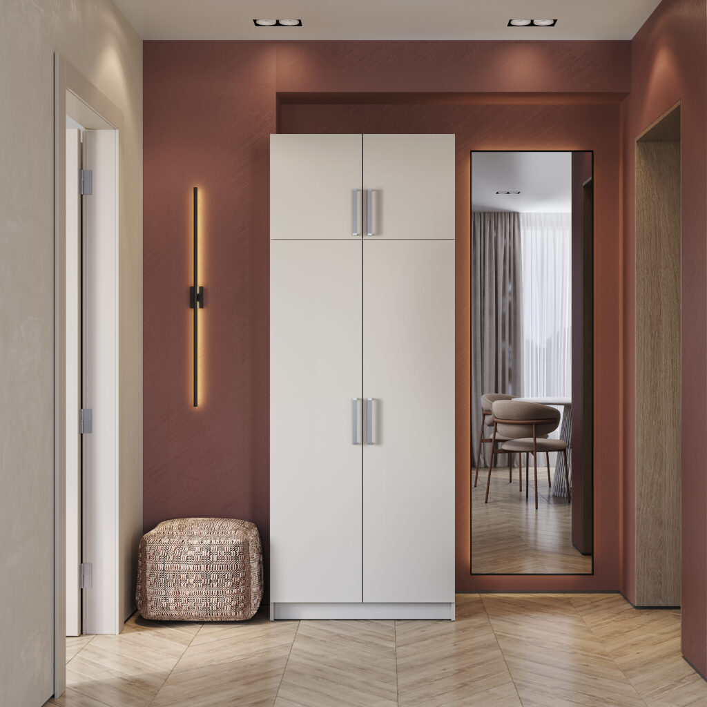 ШКАФ 2-х створчатый с перегородкой КАШЕМИР №2