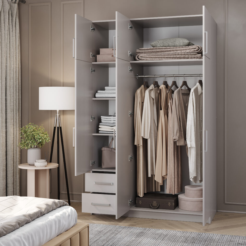 ШКАФ 3-х створчатый с ящиками КАШЕМИР №3