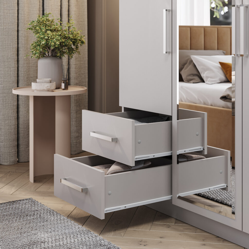 ШКАФ 3-х створчатый с ящиками КАШЕМИР №4