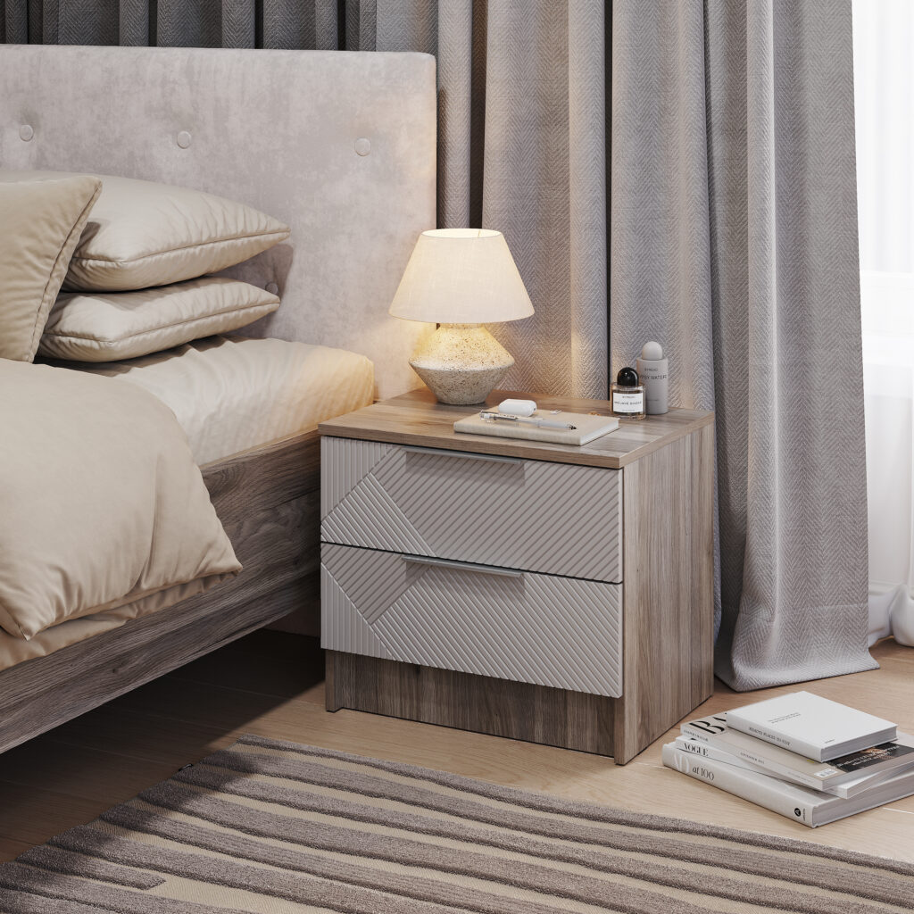 ЭМИЛИЯ Тумба прикроватная ТБ-12 дуб смоки/айриш MF03 №2