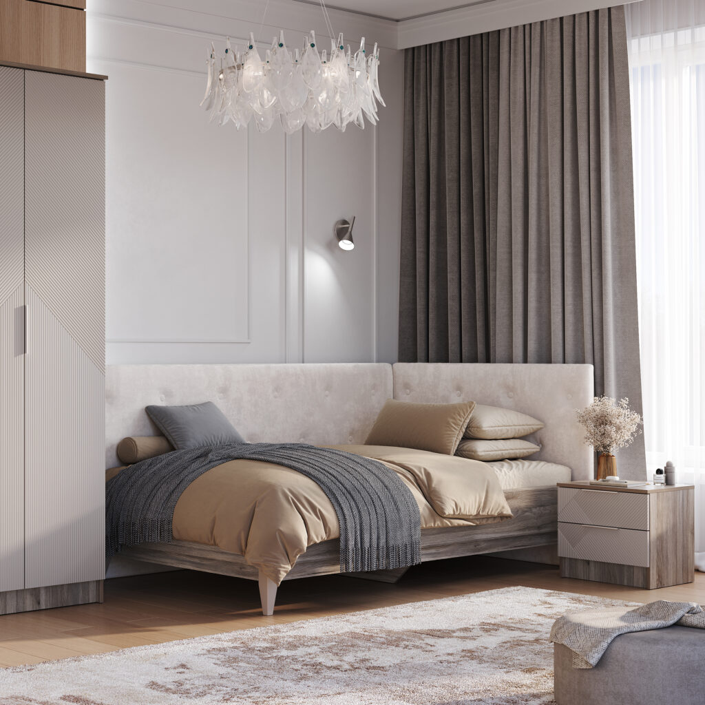 ЭМИЛИЯ Тумба прикроватная ТБ-12 дуб смоки/айриш MF03 №4