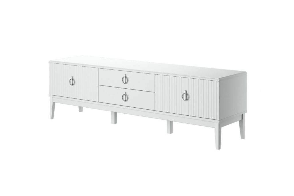 ФАРГО Белый ЛАК Тумба ТВ 4 ящика ФАРГО Белый ЛАК Тумба ТВ 4 ящика