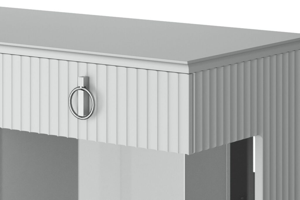 ФАРГО Белый ЛАК Тумба ТВ 4 ящика №4