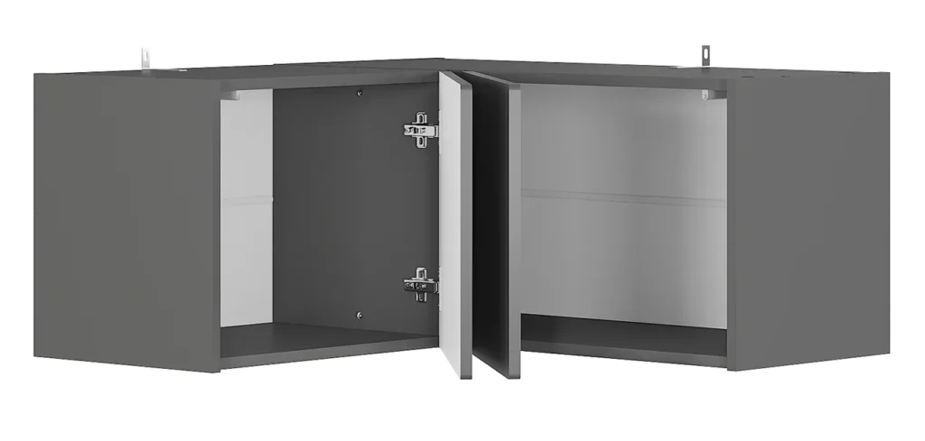 ПАНДОРА Шкаф навесной ШКН-08 864х400х860 Графит/базальт (MF32) №2
