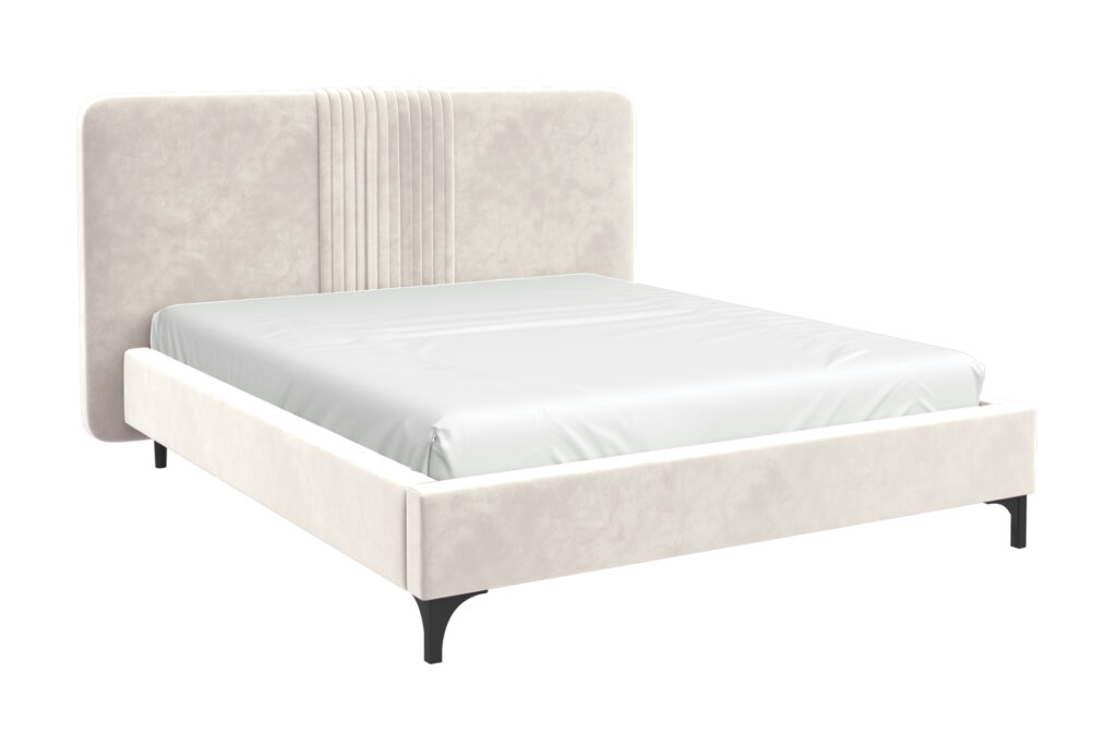 Кровать СТЕЛЛА-1 1,6 /металлокаркас/ ВАРИАНТ 3 (латте)