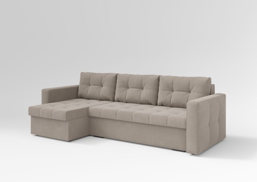 ГРЕЙС угловой диван VIVALDI 04 (SAND) бежевый