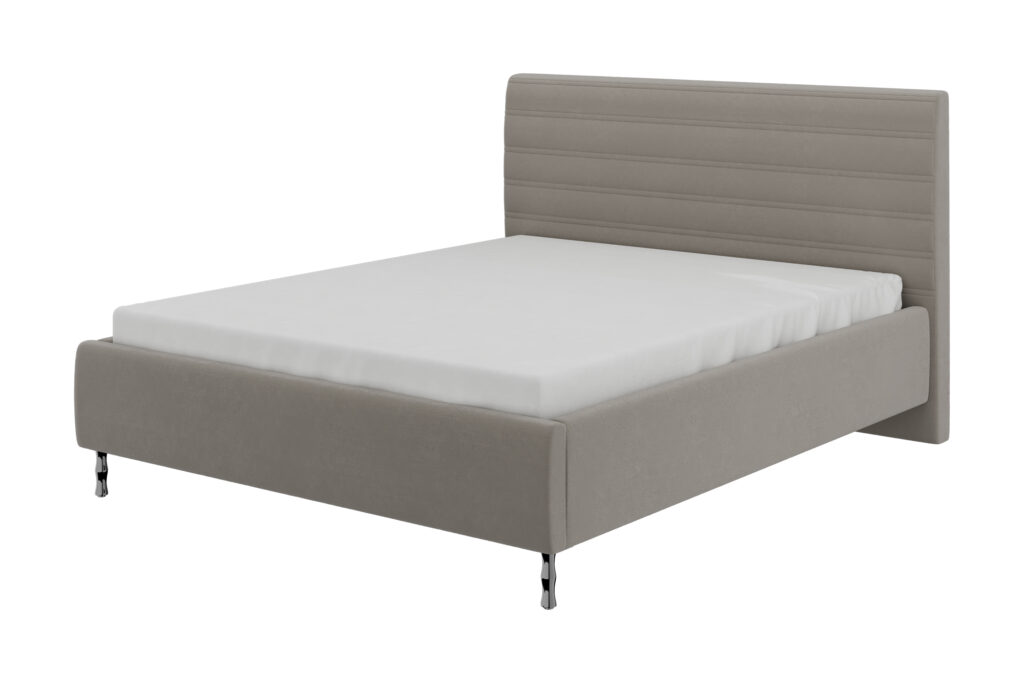 Кровать ФАБИАНА 1,6 /металлокаркас/ВАРИАНТ 4 (холодный серый)