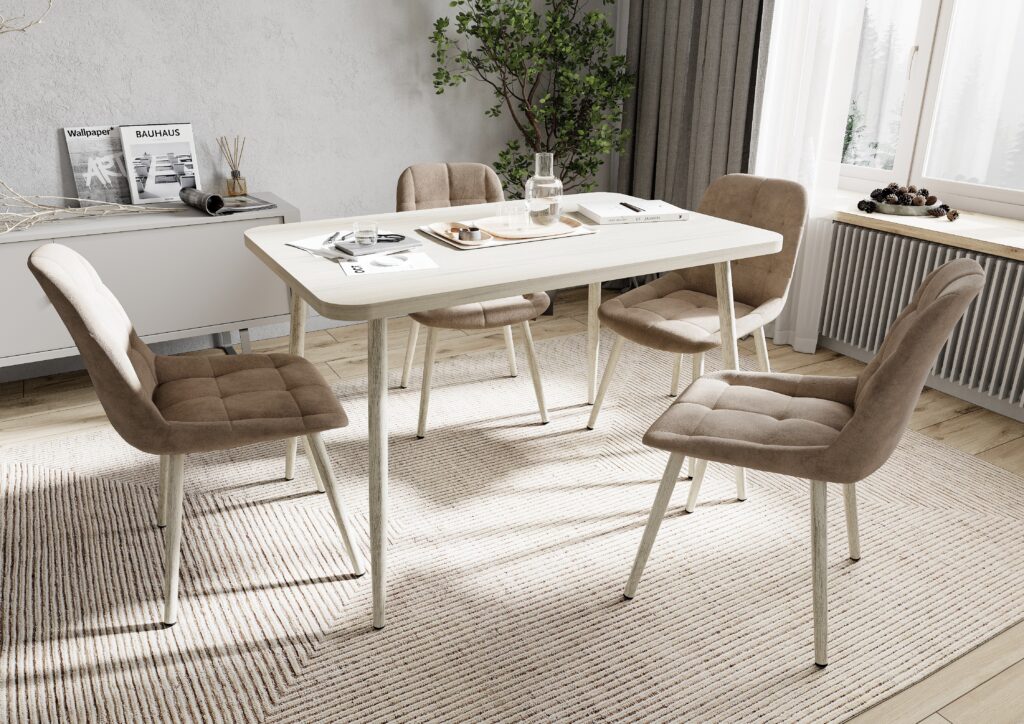 Стол КОРСИКА 32 КРАФТ М раздвижной/каркас туя/ ЛДСП Туя