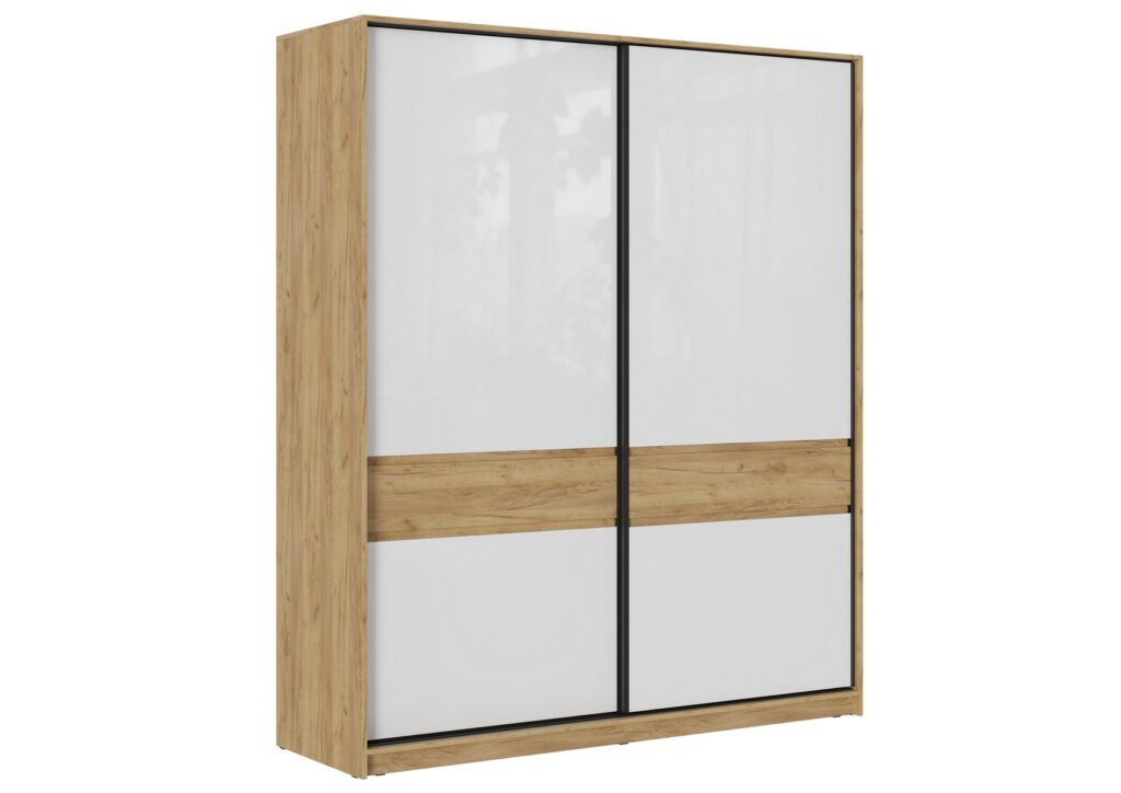 БОСТОН ШК-005 Шкаф-купе МДФ Дуб Крафт золотой/Белый