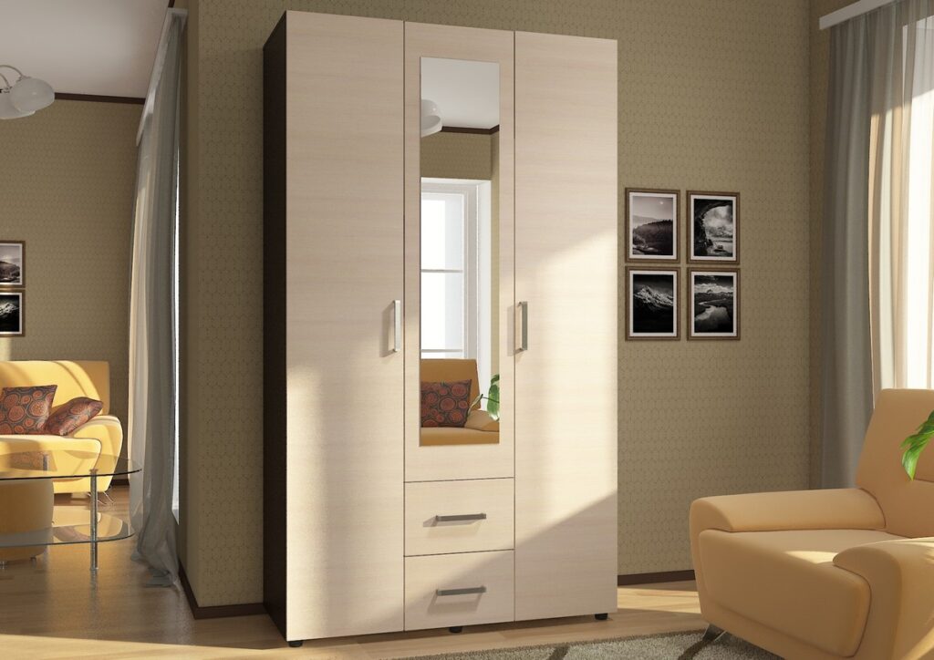 ЭВА Шкаф 3х створчатый ШК-019 венге/дуб молочный