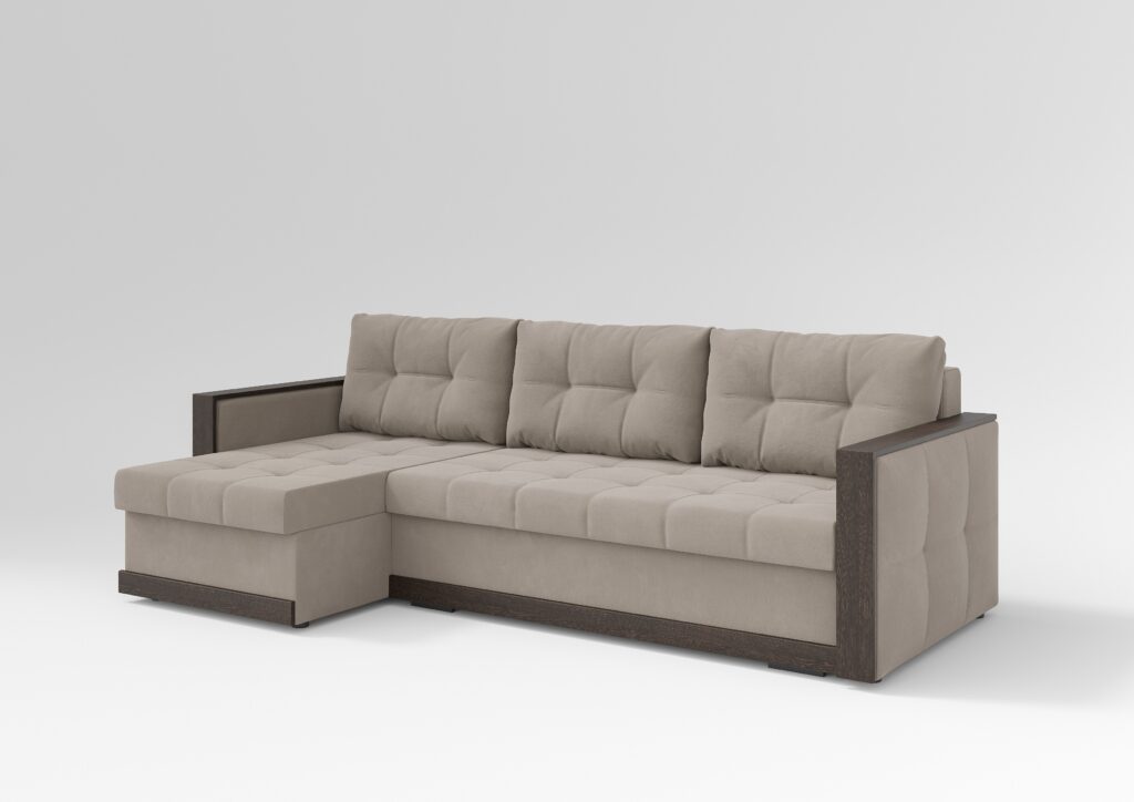 БРУНО угловой диван VIVALDI 04 (SAND) бежевый