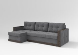 БРУНО угловой диван VIVALDI 08 (DARK GREY) темно-серый БРУНО угловой диван VIVALDI 08 (DARK GREY) темно-серый