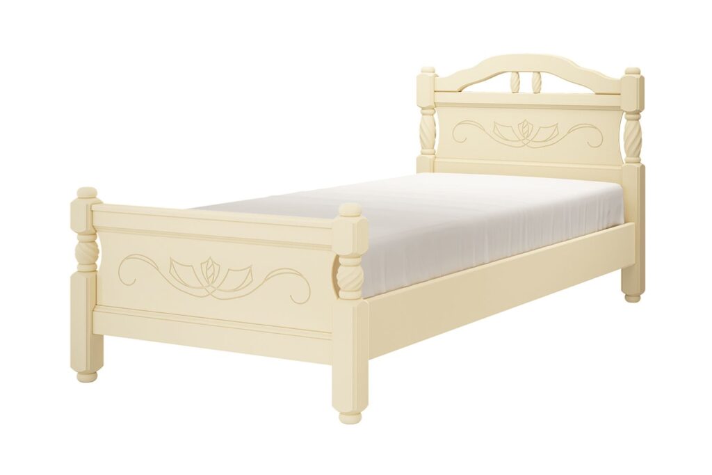 КАРИНА- 5 кровать 0,9м, цвет ЛЬНЯНОЙ