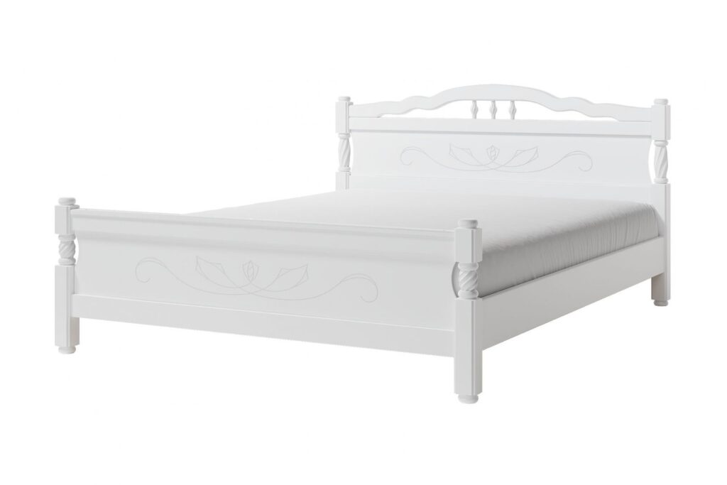 КАРИНА- 5 кровать 1,6м, (ЦТ), цвет БЕЛЫЙ КАРИНА- 5 кровать 1,6м, (ЦТ), цвет БЕЛЫЙ