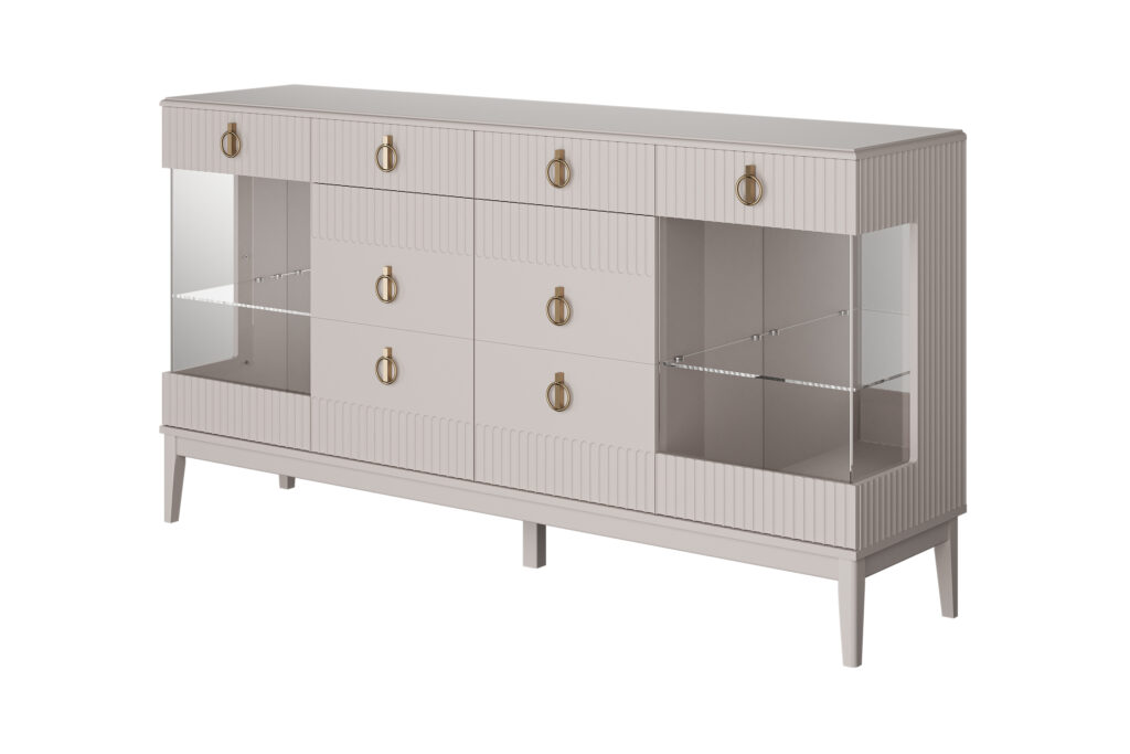 ФАРГО Льняной ЛАК, ТУМБА-БАР 4 ДВЕРИ + 2 ЯЩИКА ФАРГО Льняной ЛАК, ТУМБА-БАР 4 ДВЕРИ + 2 ЯЩИКА