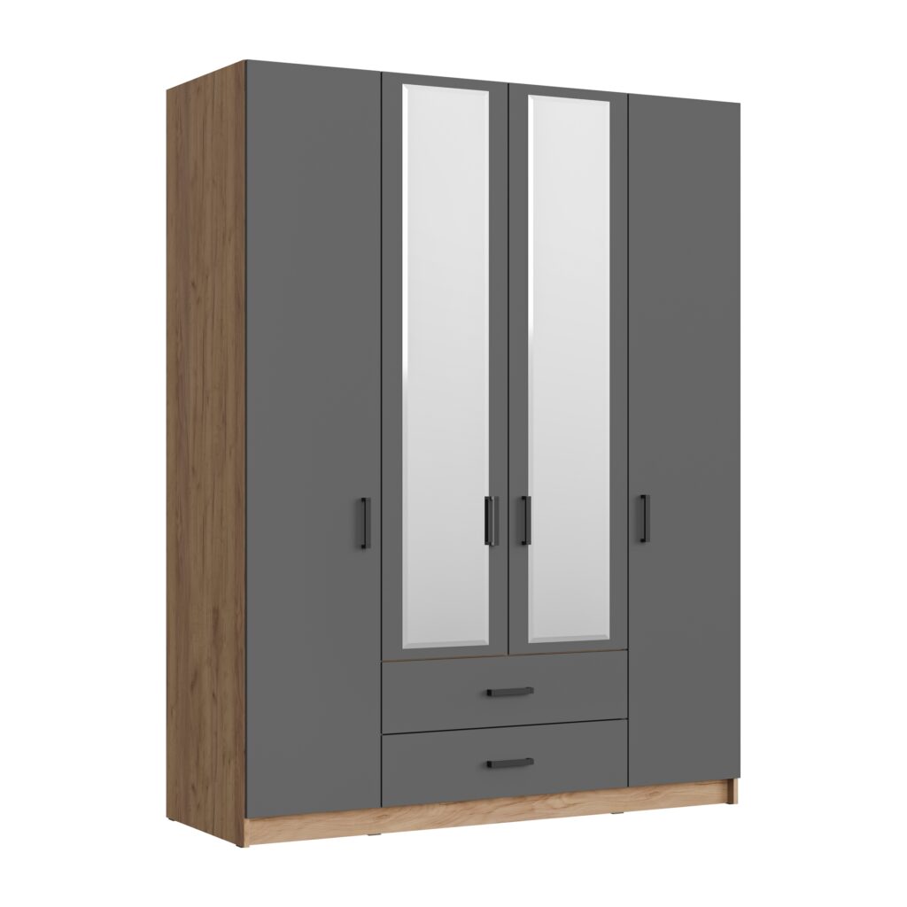 АУРА Графит Шкаф ШР-4