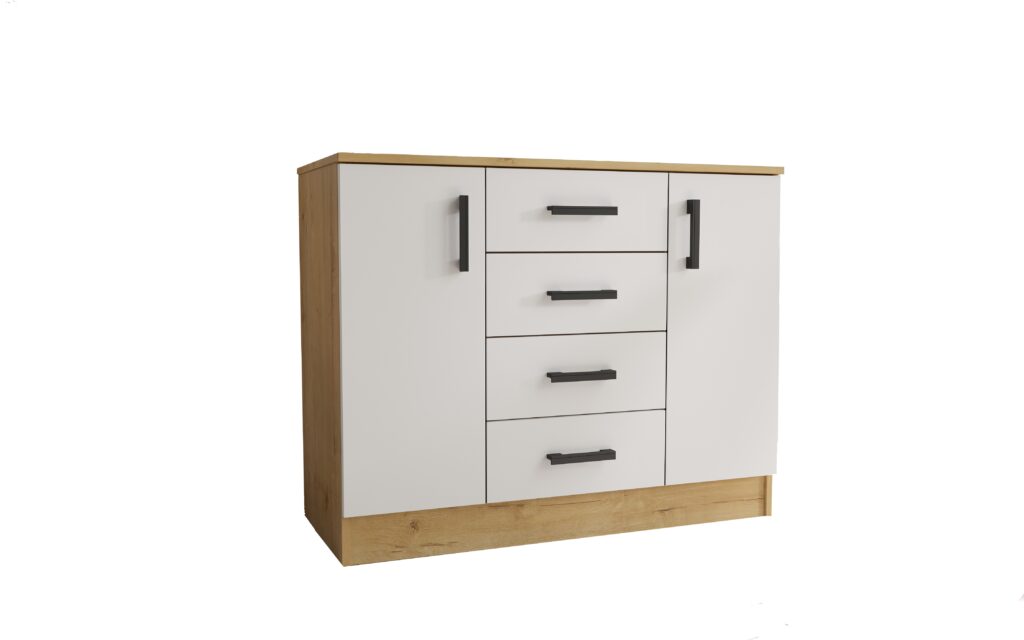 Комод К1000-2Д 1000*830*440 ДУБ ВОТАН/БЕЛЫЙ ГЛАДКИЙ Комод К1000-2Д 1000*830*440 ДУБ ВОТАН/БЕЛЫЙ ГЛАДКИЙ