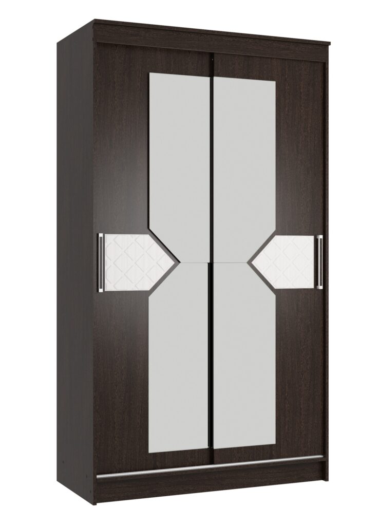 НИКОЛЬ-2 Шкаф-купе 1170*2200*590 ВЕНГЕ/ЛИСТВЕННИЦА СВЕТЛАЯ