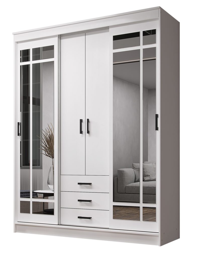 ЛОРД Шкаф-купе БЕЛЫЙ ГЛАДКИЙ