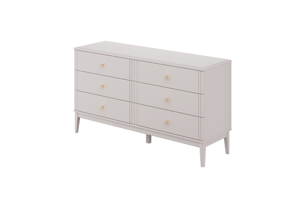 ДЖАЛИ Льняной ЛАК СГ, Комод 6 ящиков