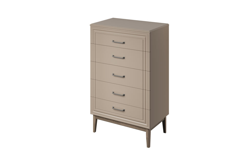 ГОРИЦИЯ Мокко мусс ЛАК Комод 5 ящиков